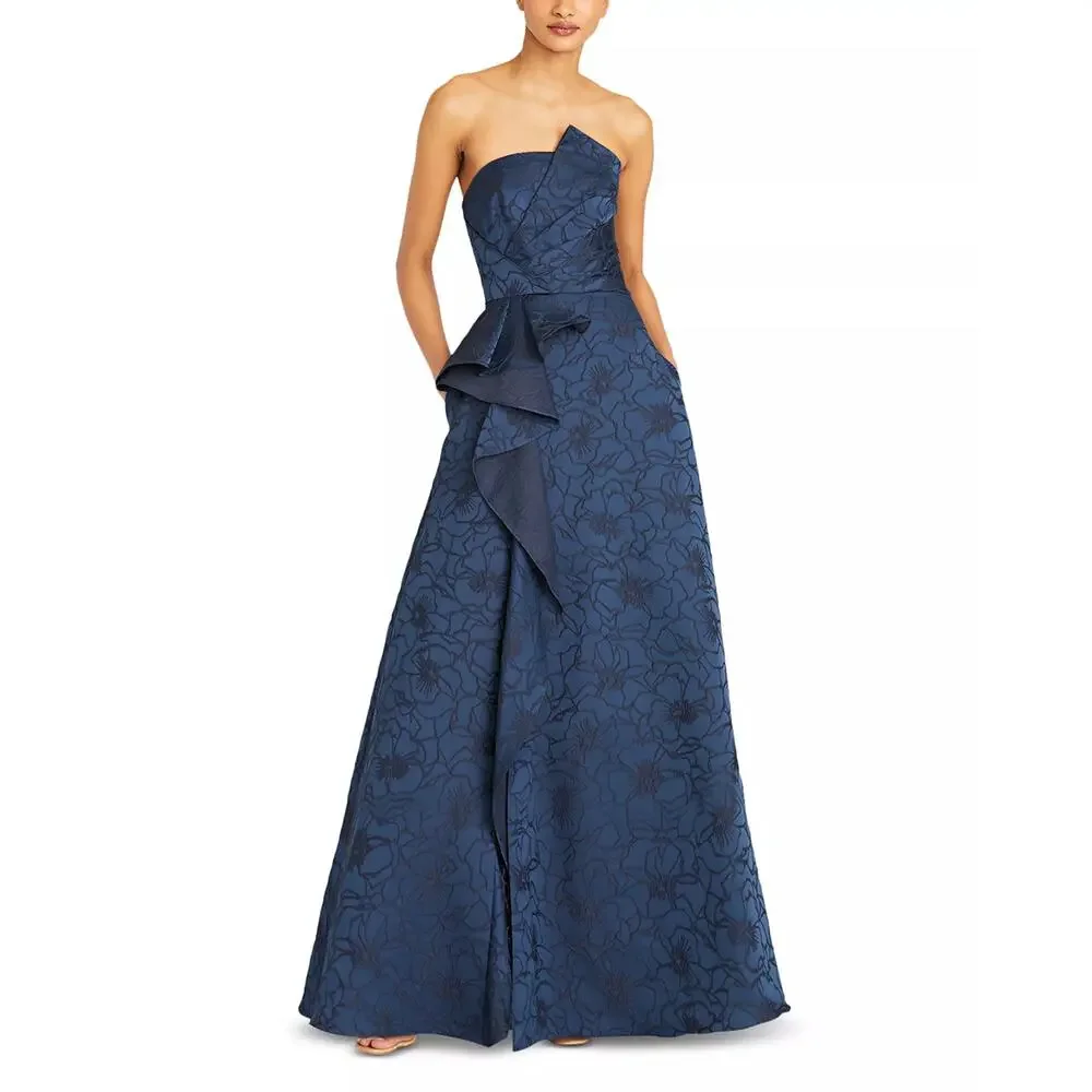 royal blue and silver dress BABARONI BABARONI Stretch Satin Royal Blue Prom Dresses Sheath/Column Sweetheart Pleated With Slit Spaghetti Straps, Royal Blue / US0